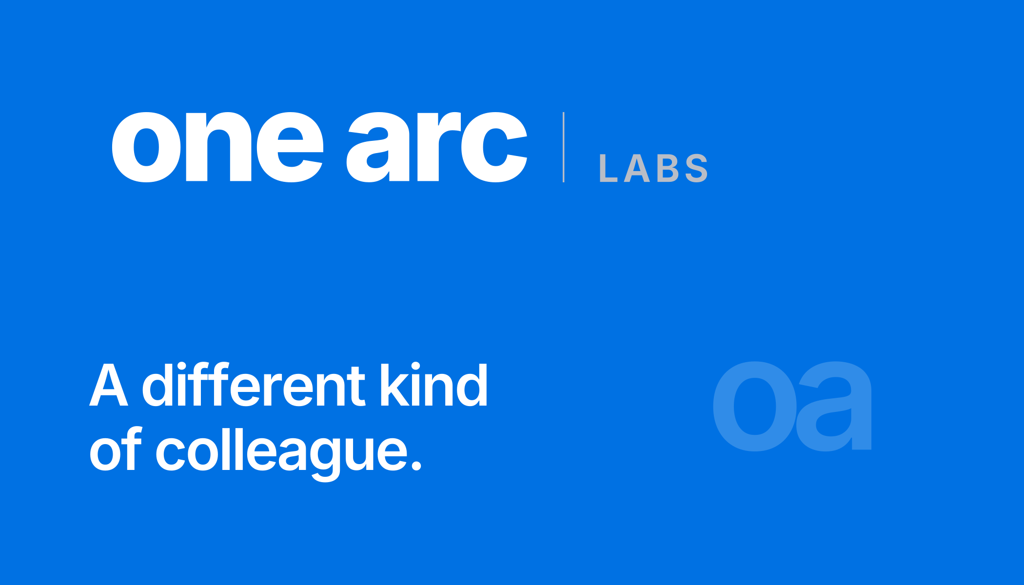 One Arc Labs business card